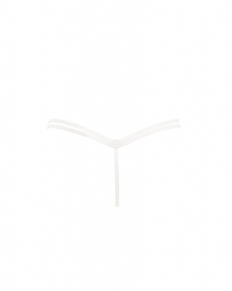 Bluebella Nova Thong Panties White | USAPQ3144