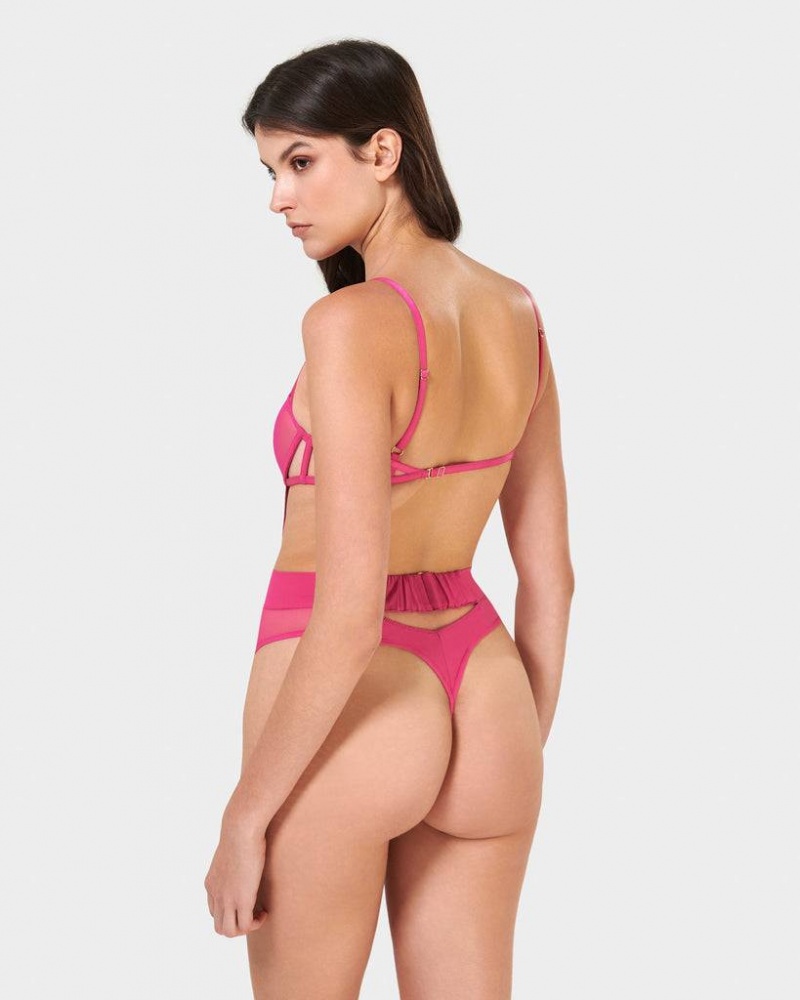 Bluebella Orla Wired Bodysuit Fuchsia Pink | USAGL3210