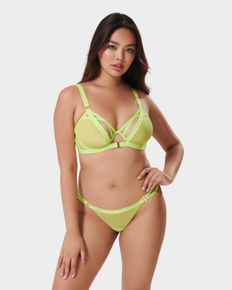 Bluebella Oslo Tender Shoots Bra Green | USAHK3507