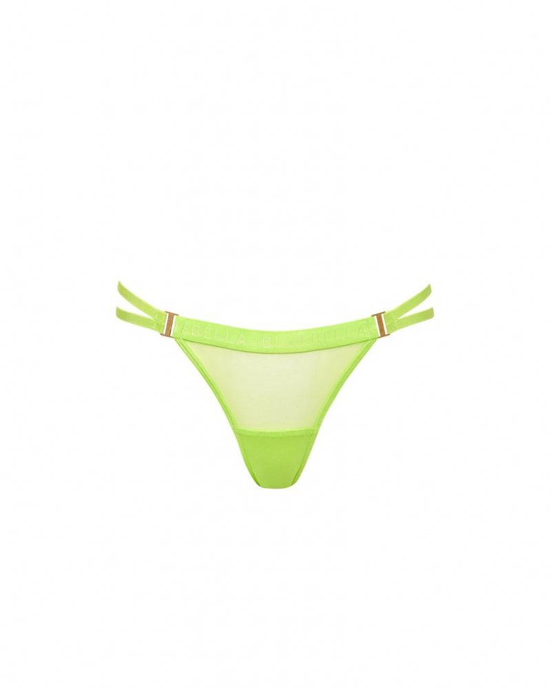 Bluebella Oslo Thong Tender Shoots Lingerie Green | USAHK3280