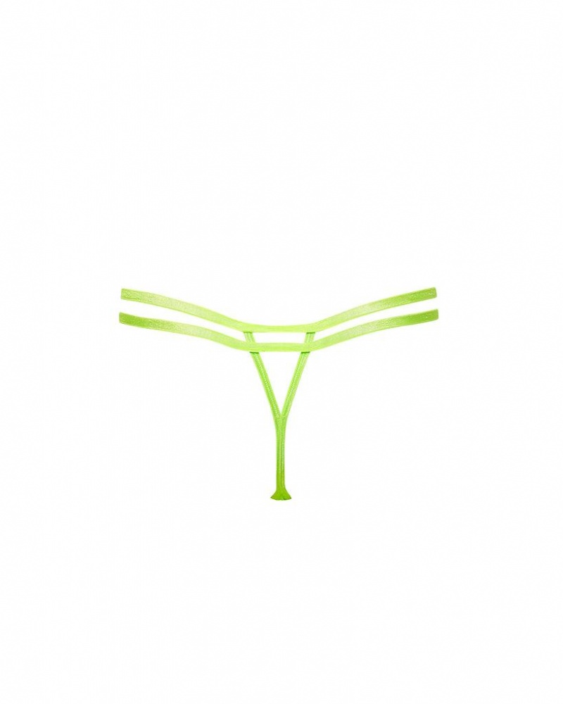 Bluebella Oslo Thong Tender Shoots Lingerie Green | USAHK3280