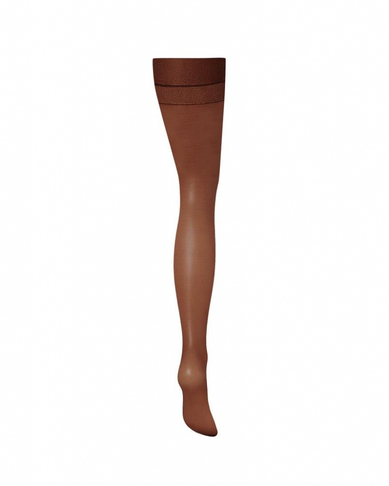 Bluebella Plain Leg/Plain Top Berry Stockings Black | USAEX3469