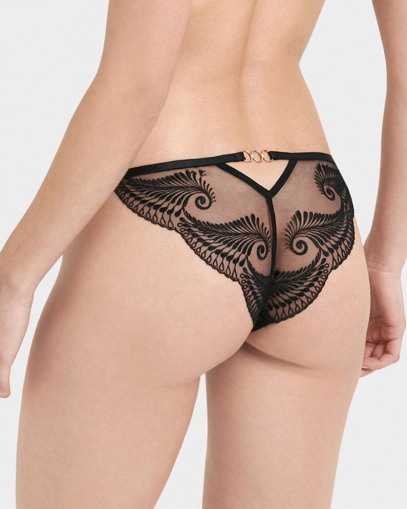 Bluebella Rafaela Panty Lingerie Black | USALH3232