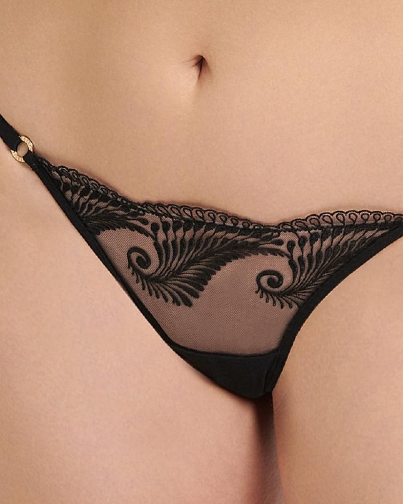 Bluebella Rafaela Panty Lingerie Black | USALH3232