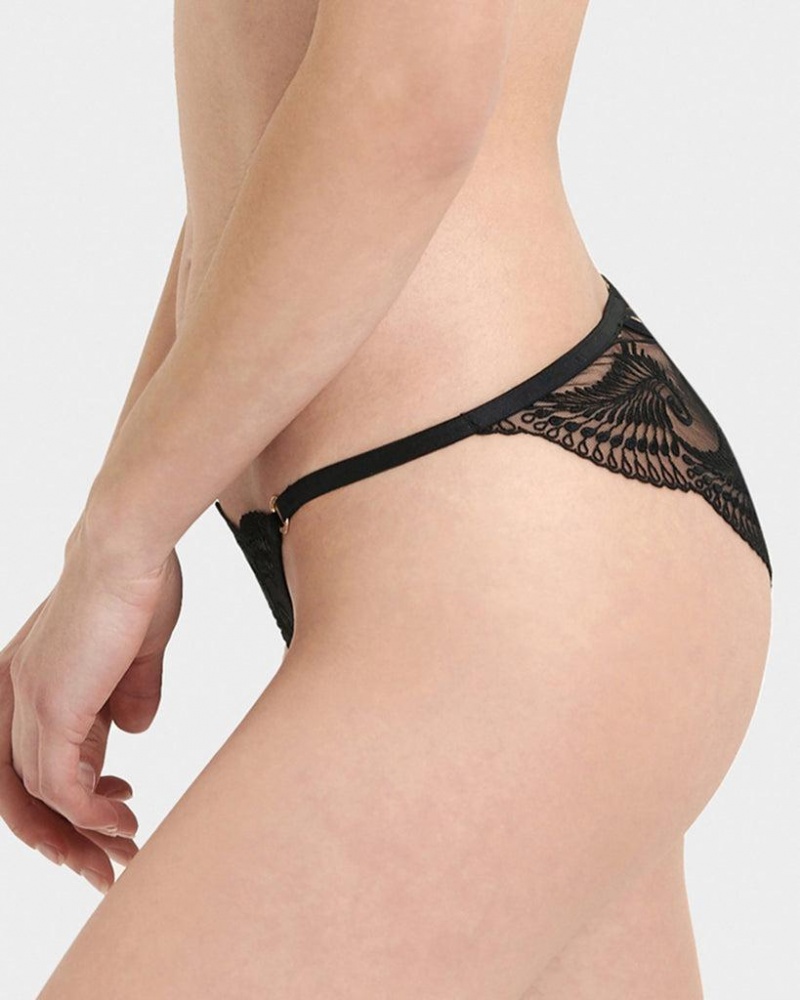 Bluebella Rafaela Panty Lingerie Black | USALH3232