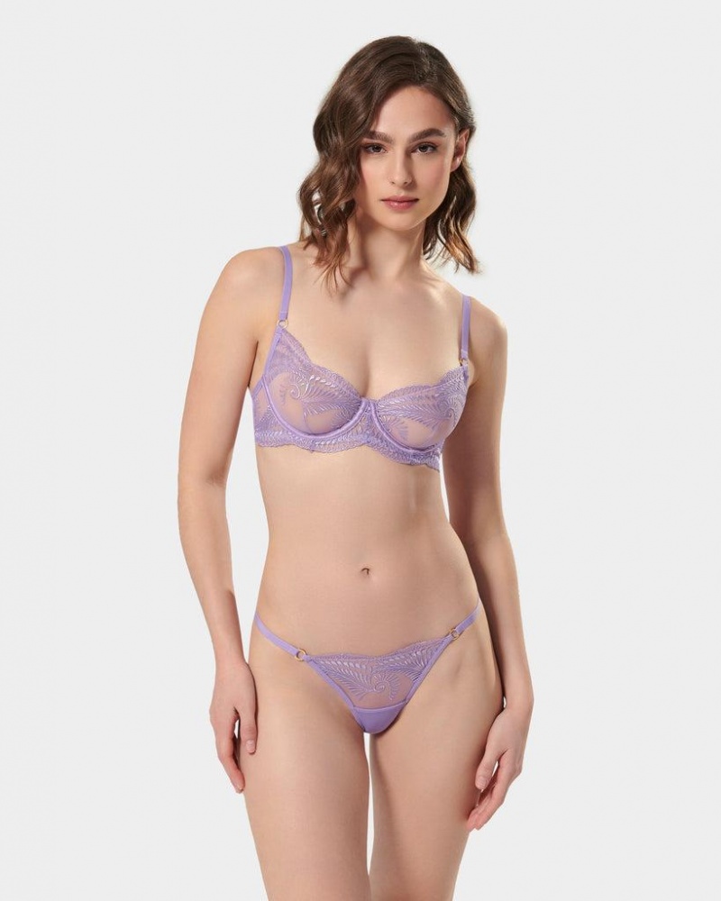 Bluebella Rafaela Wired Bra Purple Rose | USAQZ3496