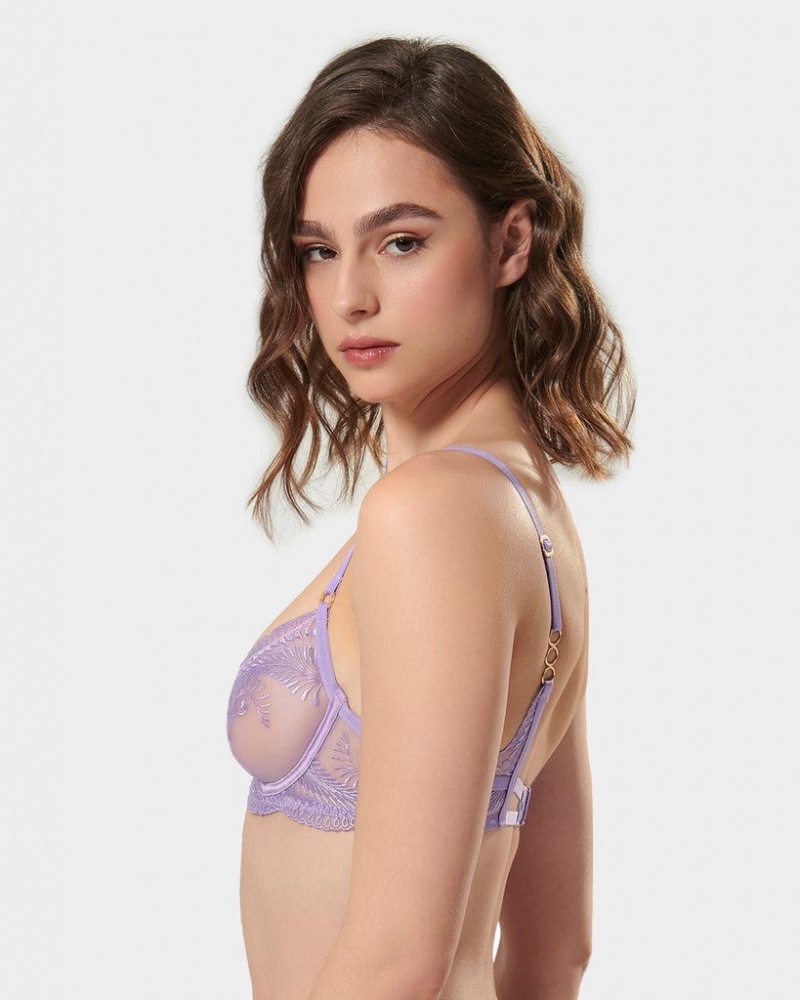 Bluebella Rafaela Wired Bra Purple Rose | USAQZ3496