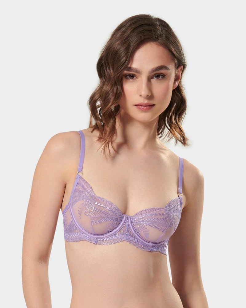 Bluebella Rafaela Wired Bra Purple Rose | USAQZ3496