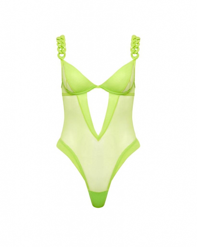 Bluebella Rome Wired Bodysuit Green | USAOR3198