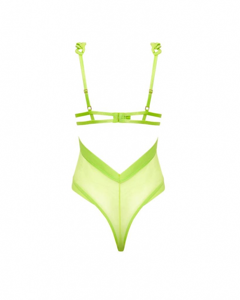 Bluebella Rome Wired Bodysuit Green | USAOR3198