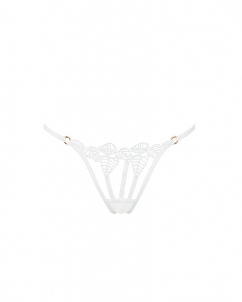 Bluebella Sapphira Thong Lingerie White | USASO3266