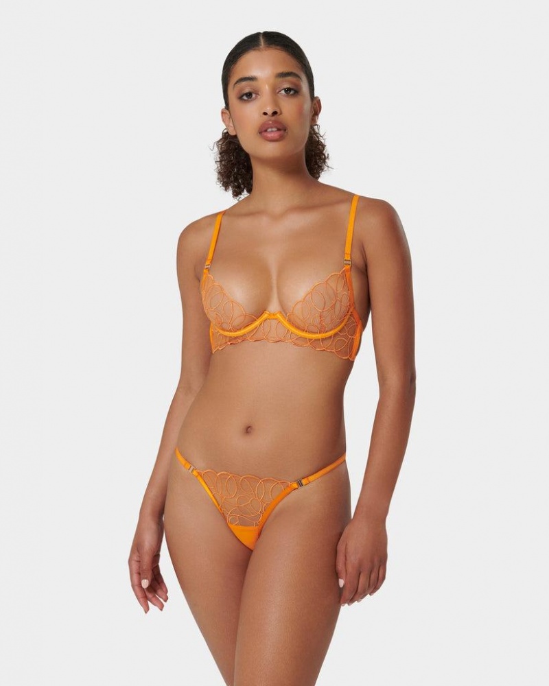 Bluebella Solaris Pepper Bras Orange | USAXF3114