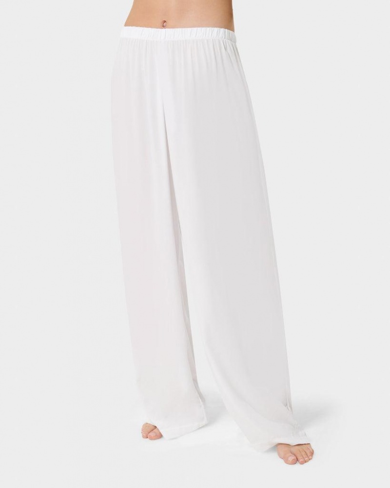 Bluebella Tarcon Eco Viscose Long Pajama Sets White | USAHK3429