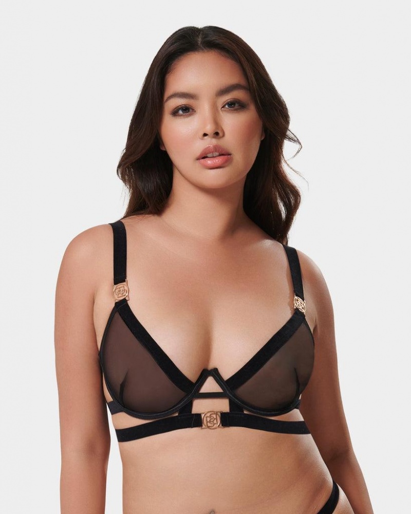 Bluebella Thalia Bra Black | USAPQ3514