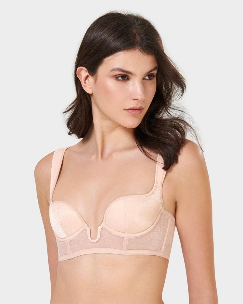 Bluebella Thena Frosted Bras Pink / Gold | USAGL3094