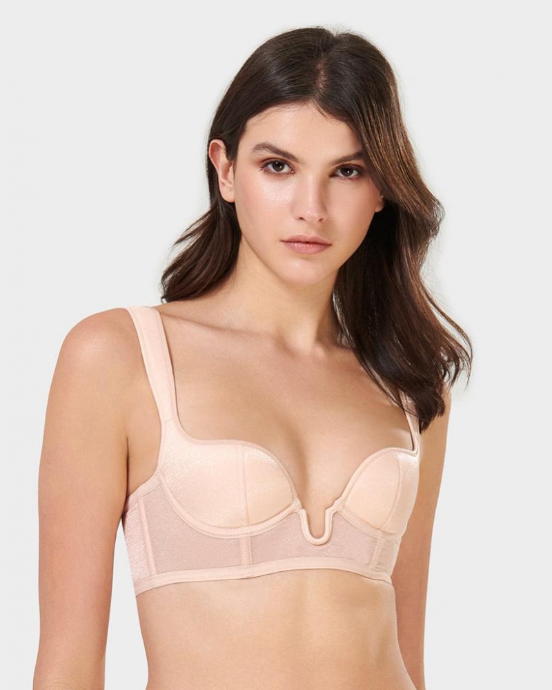 Bluebella Thena Frosted Bras Pink / Gold | USAGL3094