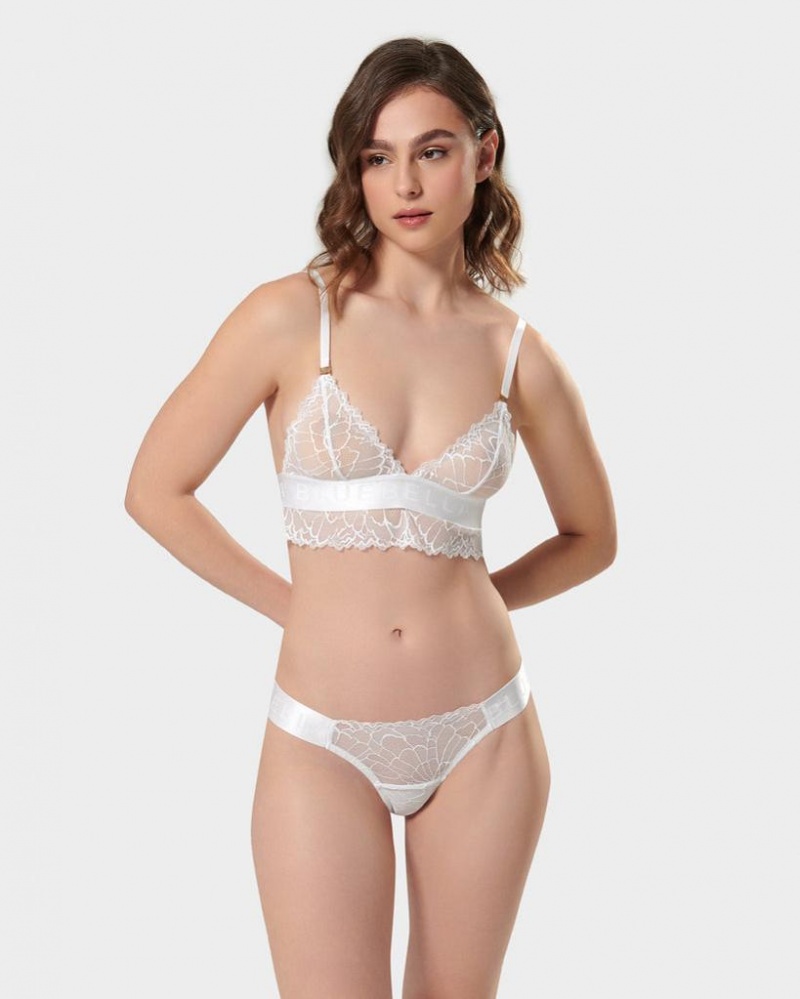 Bluebella Tori Softlette Bras White | USAFM3095