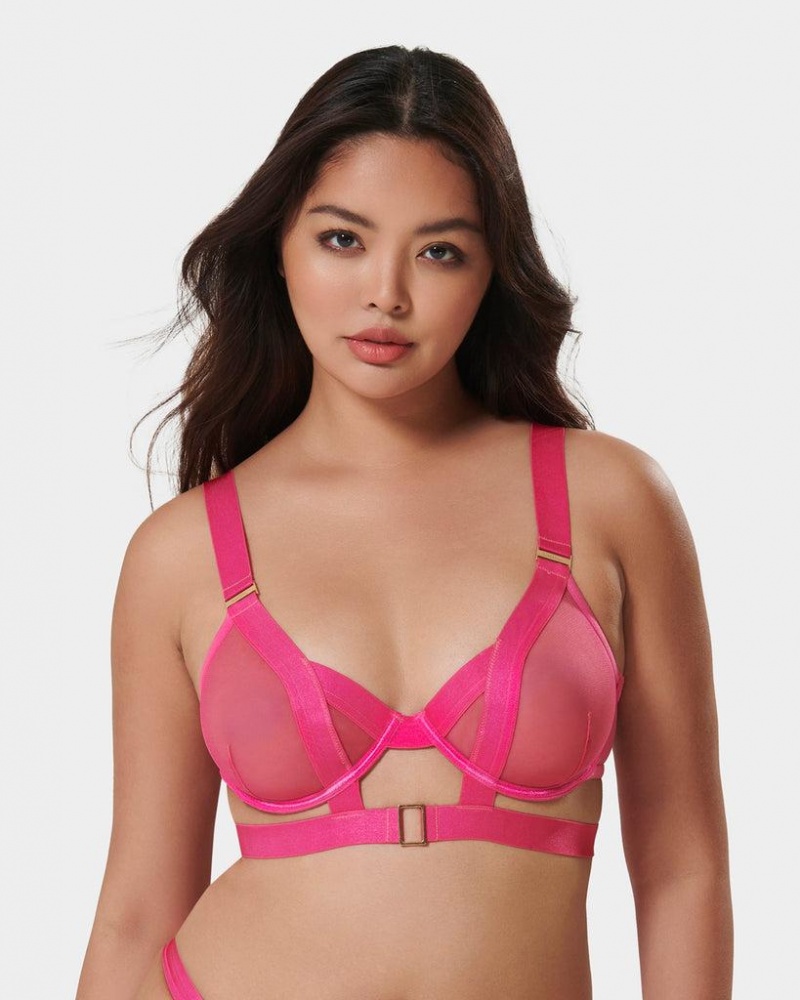 Bluebella Trinity Bra Fuchsia Pink | USAAP3513