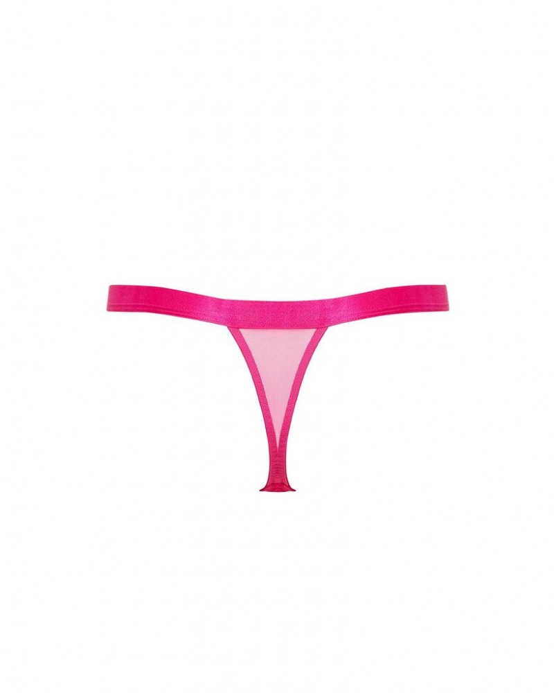 Bluebella Trinity Thong Lingerie Fuchsia Pink | USAYU3343